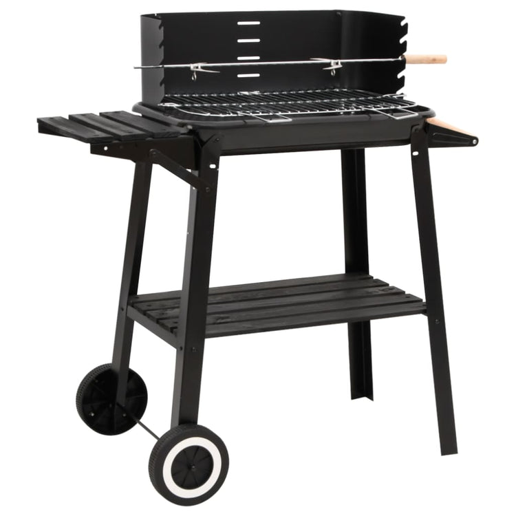 Barbecue a Carbonella con Ruote in Acciaio Nerocod mxl 101555