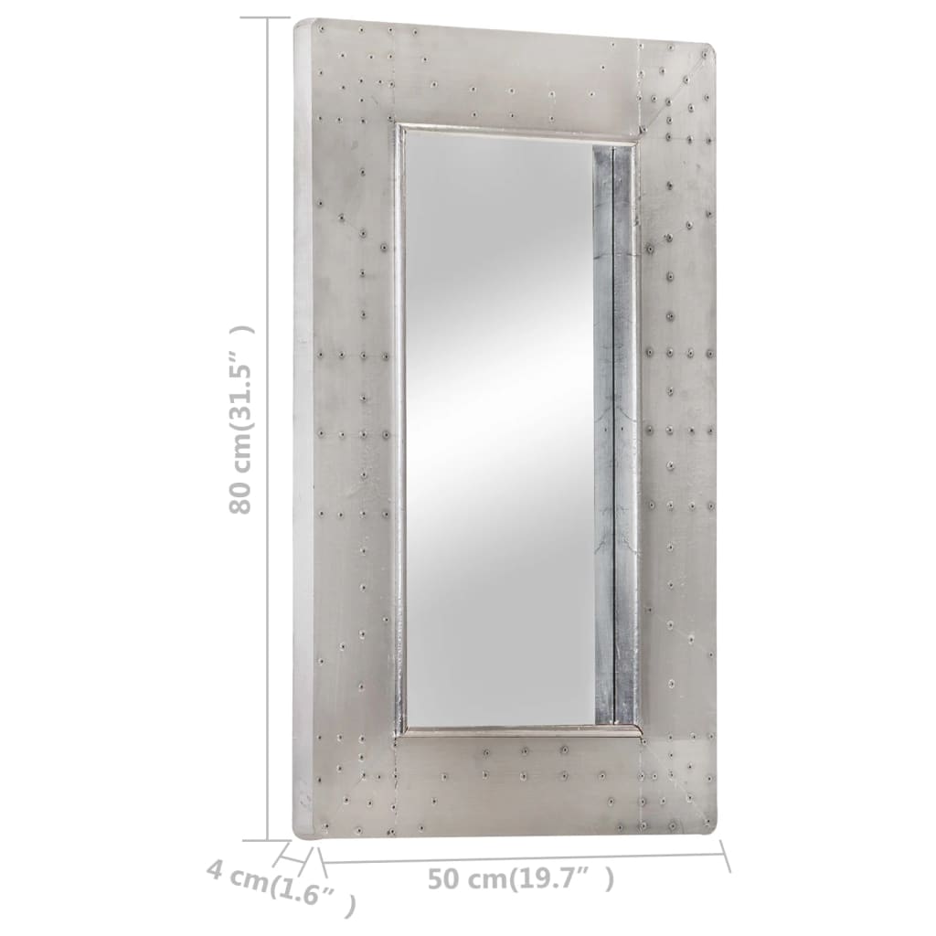 Specchio Stile Aviatore 80x50 cm in Metallo 320637