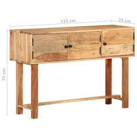 Credenza 115x35x75 cm in Legno Massello di Acacia cod mxl 15562