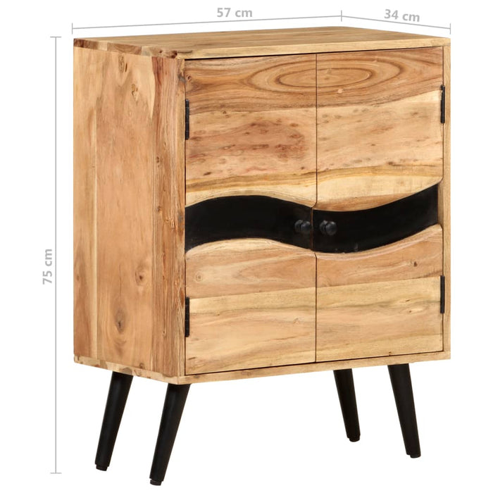 Credenza 57x34x75 cm in Legno Massello di Acacia cod mxl 19939