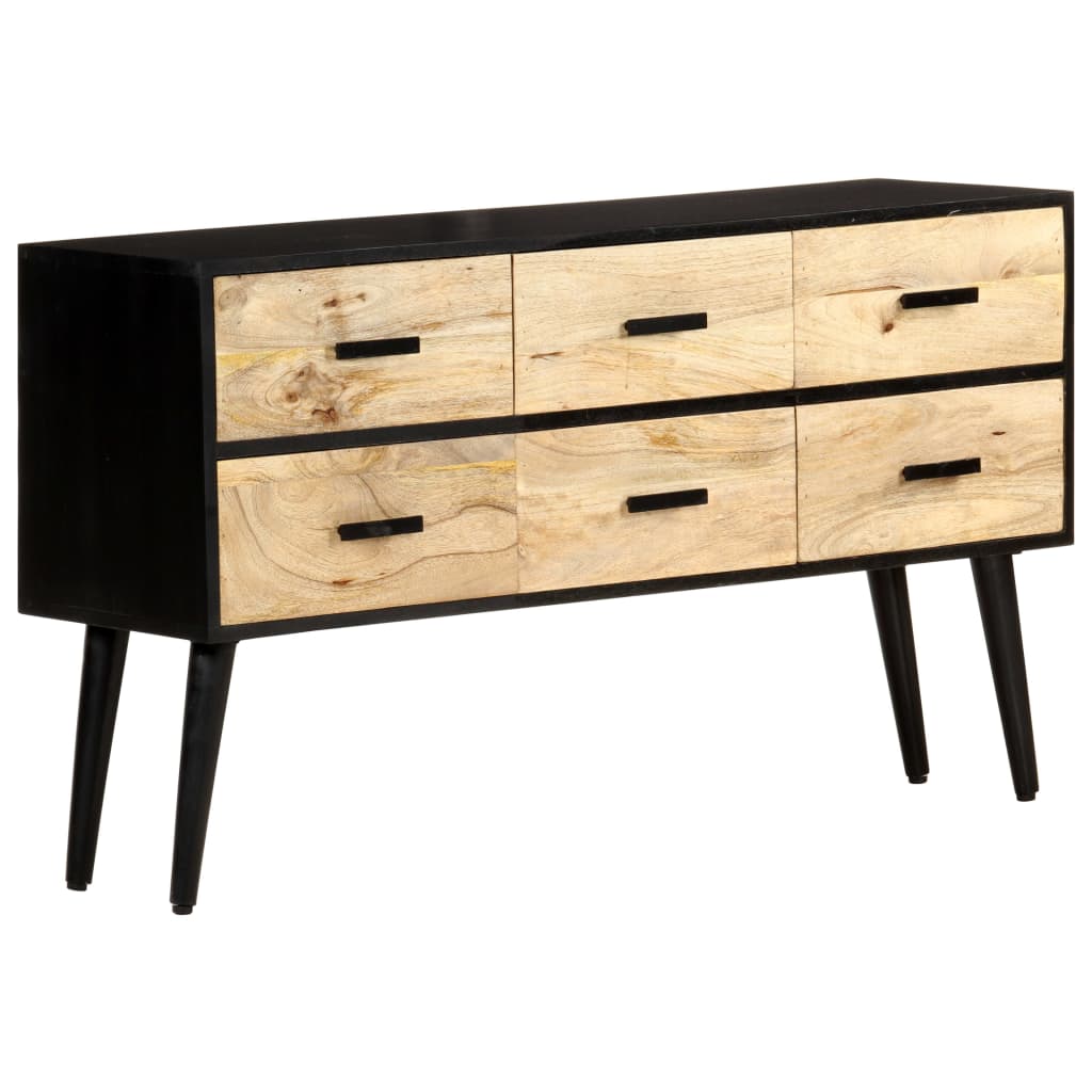 Credenza 110x33x64 cm Legno Massello di Mango cod mxl 23848