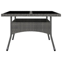 Set Mobili da Pranzo da Giardino 9 pz Polyrattan Acacia Grigio 3058345