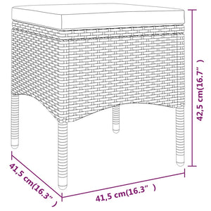 Set Divani da Giardino 5 pz in Polyrattan Grigio cod mxl 71421