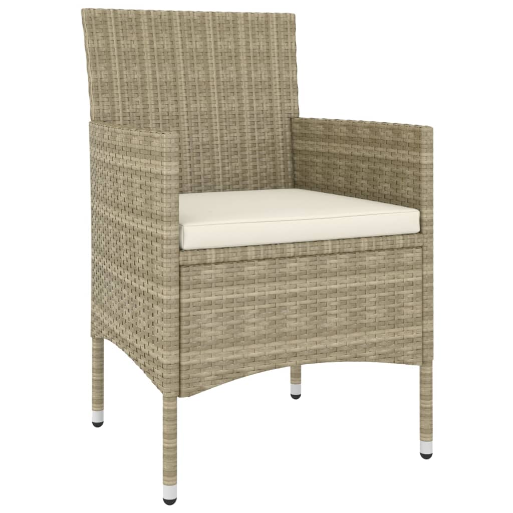 Set Divani da Giardino 5 pz in Polyrattan Beige 3058470