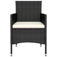 Set Divani da Giardino 5 pz in Polyrattan Nero cod mxl 71413