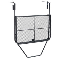 Tavolo da Balcone Nero 60x40 cm in Acciaio 325924