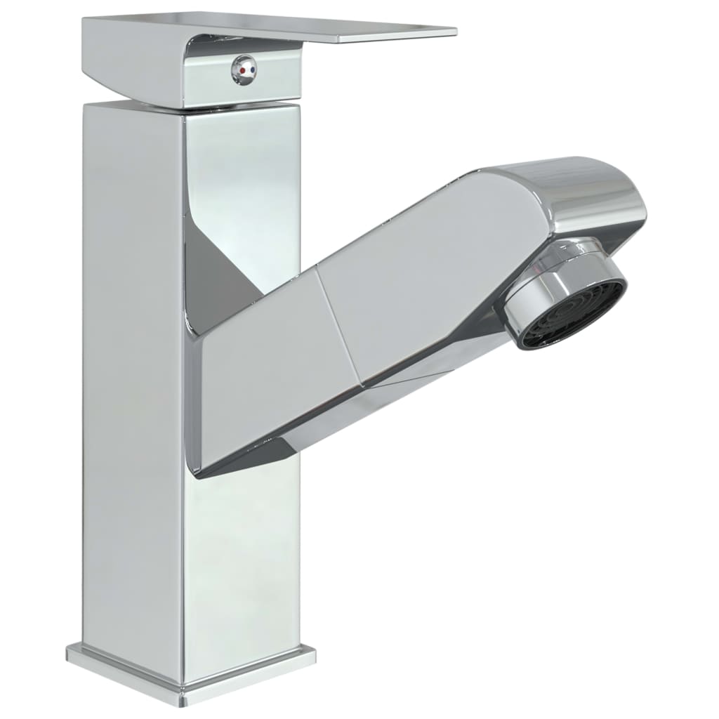 Rubinetto Lavabo da Bagno Estraibile Finitura Cromo 157x172 mm 149075