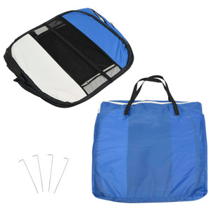 Box per Cani Pieghevole con Borsa Trasporto Blu 90x90x58 cm cod mxl 53515