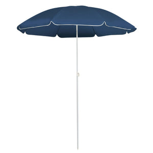 Ombrellone da Esterni con Palo in Acciaio 180 cm Blu 315538