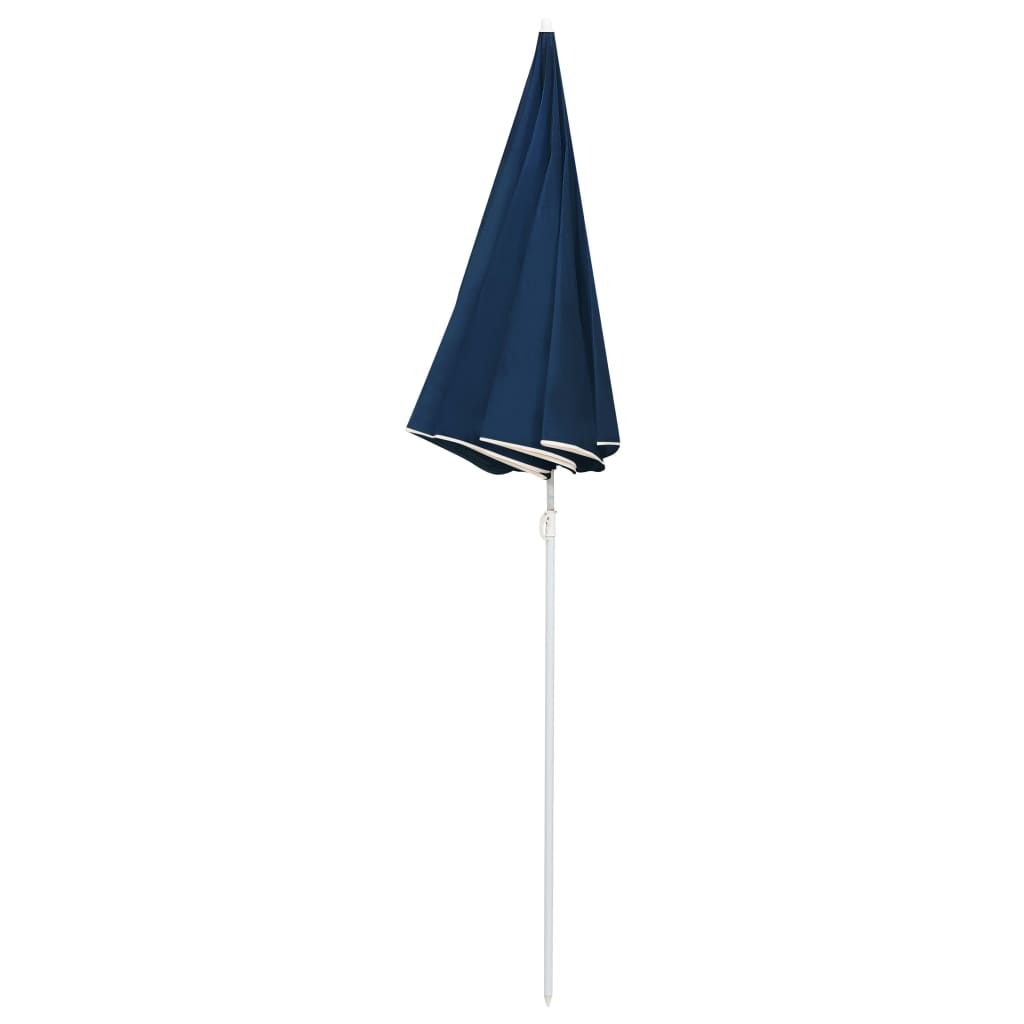 Ombrellone da Esterni con Palo in Acciaio 180 cm Blu 315538