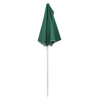 Ombrellone Semicircolare da Giardino con Palo 180x90 cm Verde 315560