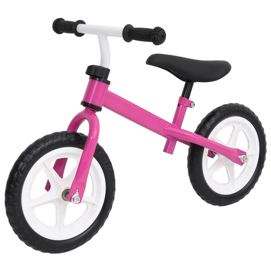 Bicicletta Senza Pedali con Ruote da 10 Pollici Rosa 93190