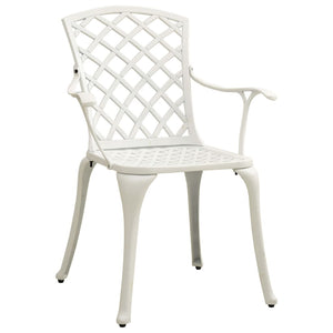 Sedie da Giardino 4 pz in Alluminio Pressofuso Bianco cod mxl 19634