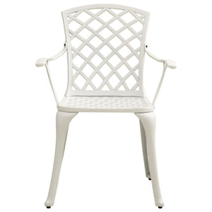 Sedie da Giardino 4 pz in Alluminio Pressofuso Bianco cod mxl 19634