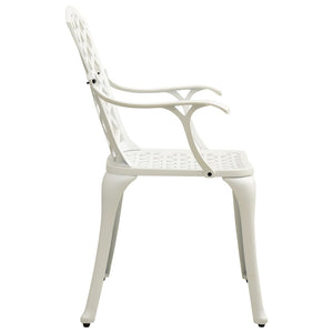 Sedie da Giardino 4 pz in Alluminio Pressofuso Bianco cod mxl 19634