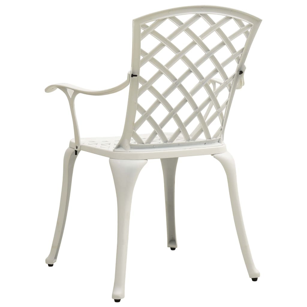 Sedie da Giardino 4 pz in Alluminio Pressofuso Bianco cod mxl 19634