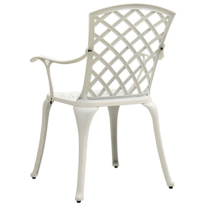 Sedie da Giardino 4 pz in Alluminio Pressofuso Bianco cod mxl 19634