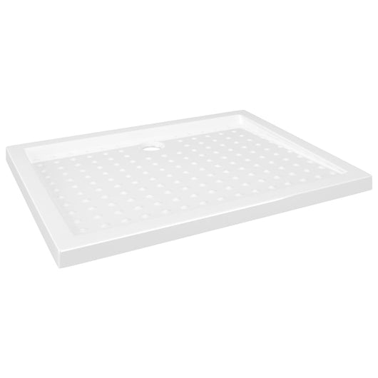 Piatto Doccia con Superficie Puntinata Bianco 90x70x4 cm in ABS