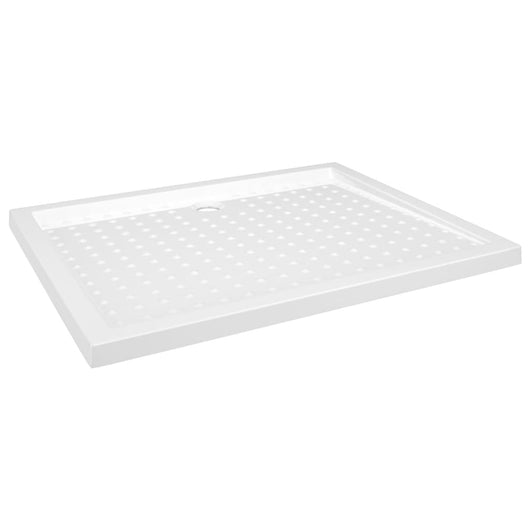 Piatto Doccia con Superficie Puntinata Bianco 80x100x4cm in ABS