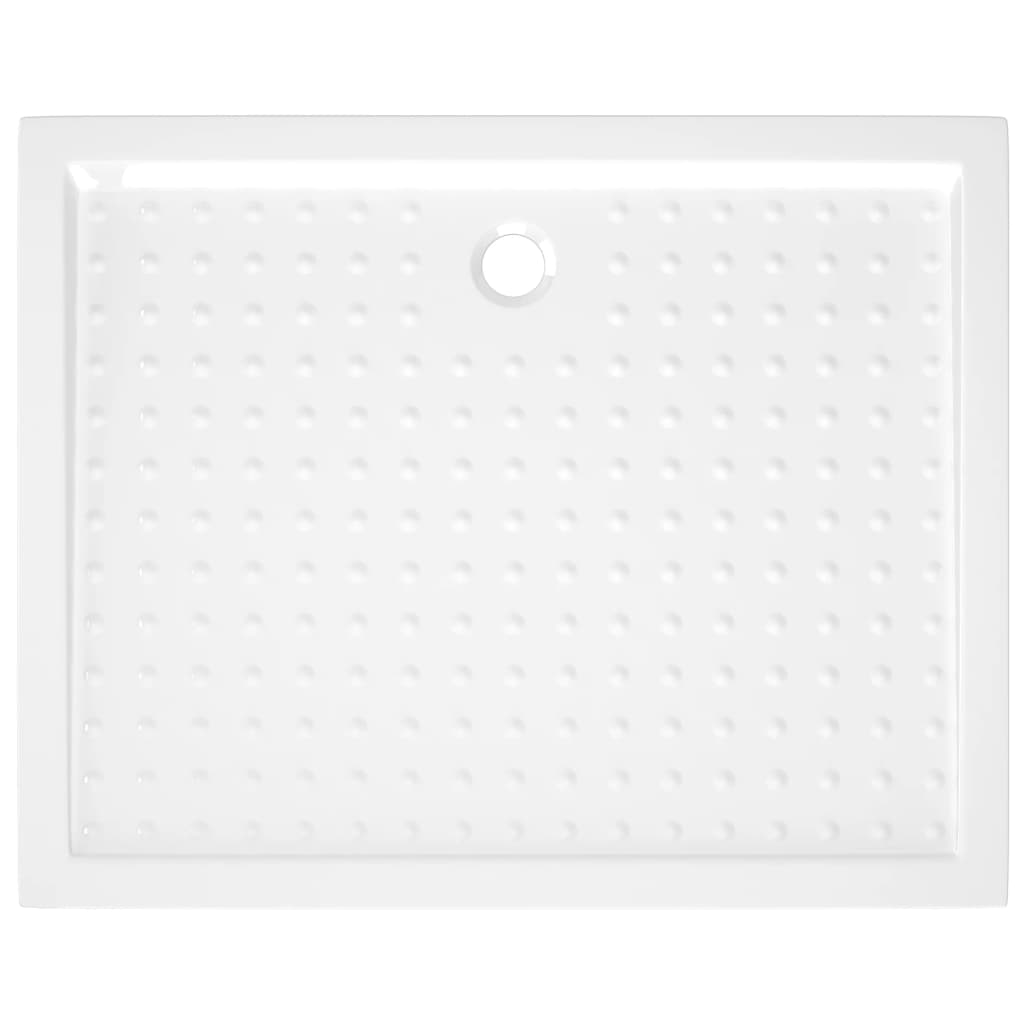 Piatto Doccia con Superficie Puntinata Bianco 80x100x4cm in ABS 148897