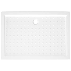 Piatto Doccia con Superficie Puntinata Bianco 70x100x4cm in ABS