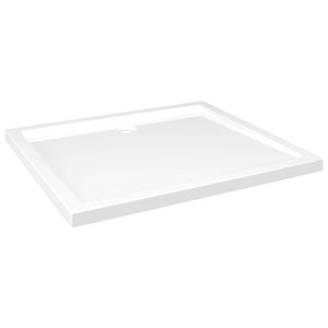 Piatto Doccia in ABS Rettangolare Bianco 80x90 cm