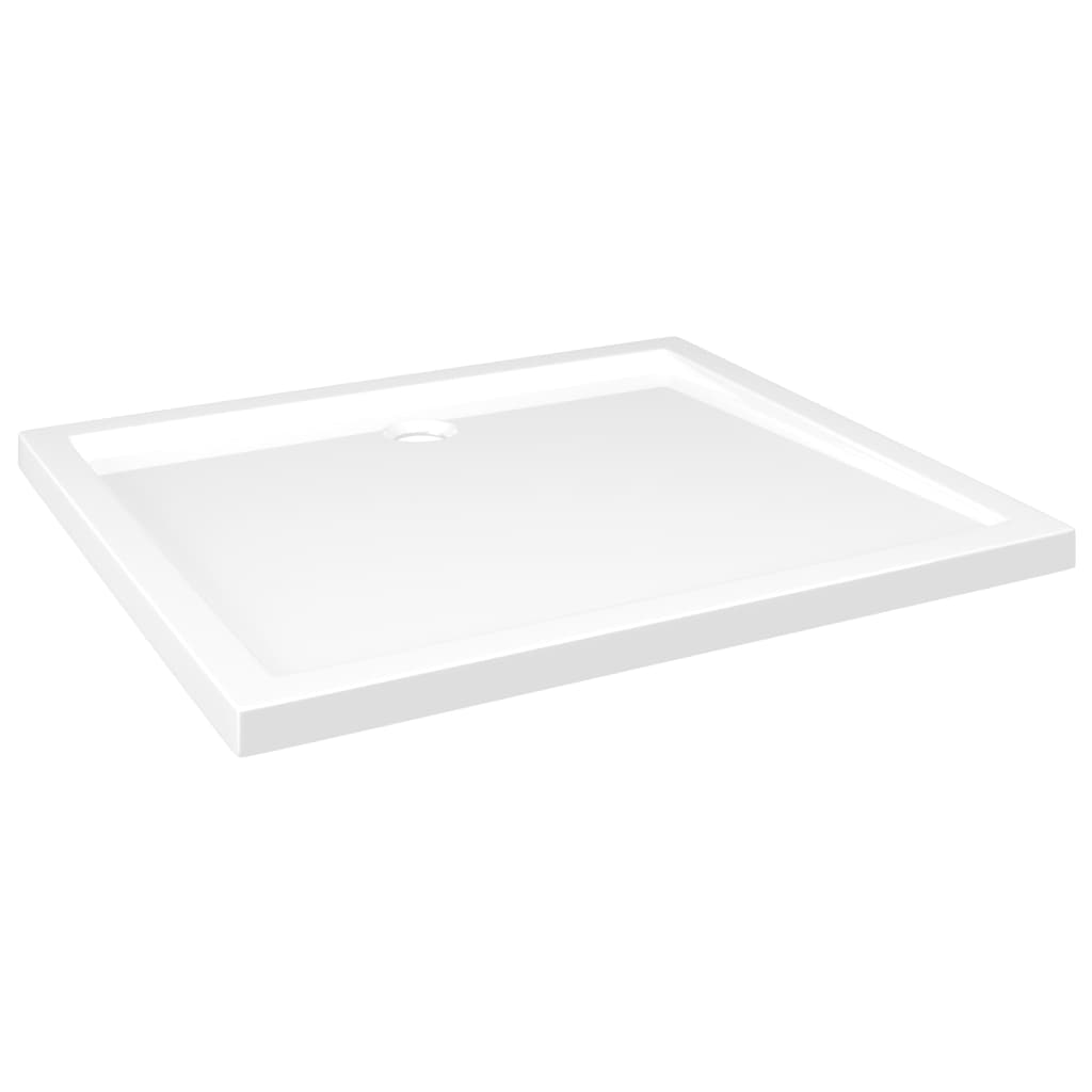 Piatto Doccia in ABS Rettangolare Bianco 80x90 cm 148908