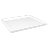 Piatto Doccia in ABS Rettangolare Bianco 80x90 cm 148908