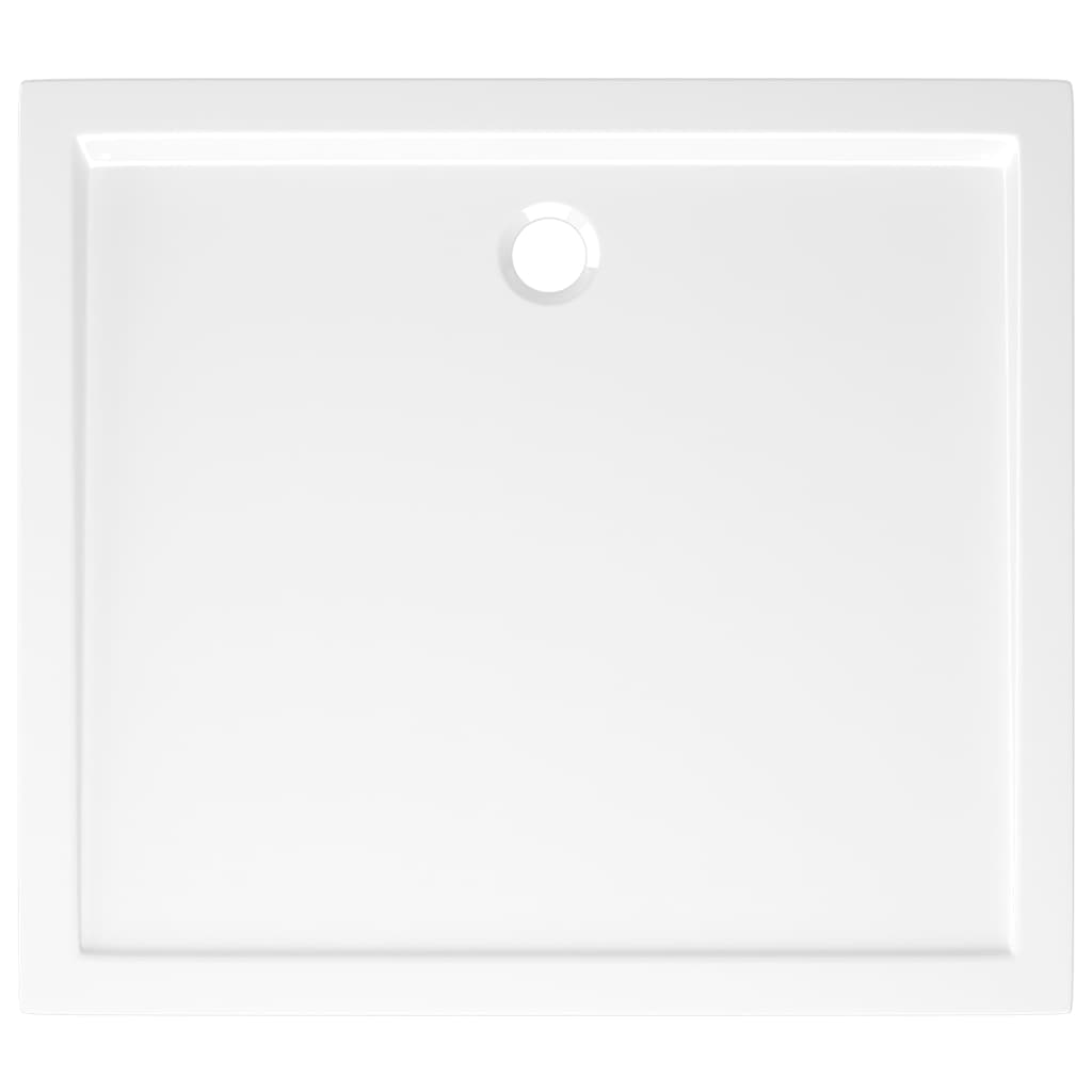 Piatto Doccia in ABS Rettangolare Bianco 80x90 cm 148908