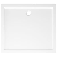 Piatto Doccia in ABS Rettangolare Bianco 80x90 cm 148908