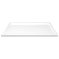 Piatto Doccia in ABS Rettangolare Bianco 80x120 cm