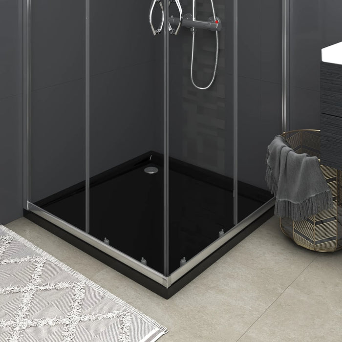 Piatto Doccia Quadrato in ABS Nero 90x90 cm cod mxl 13156