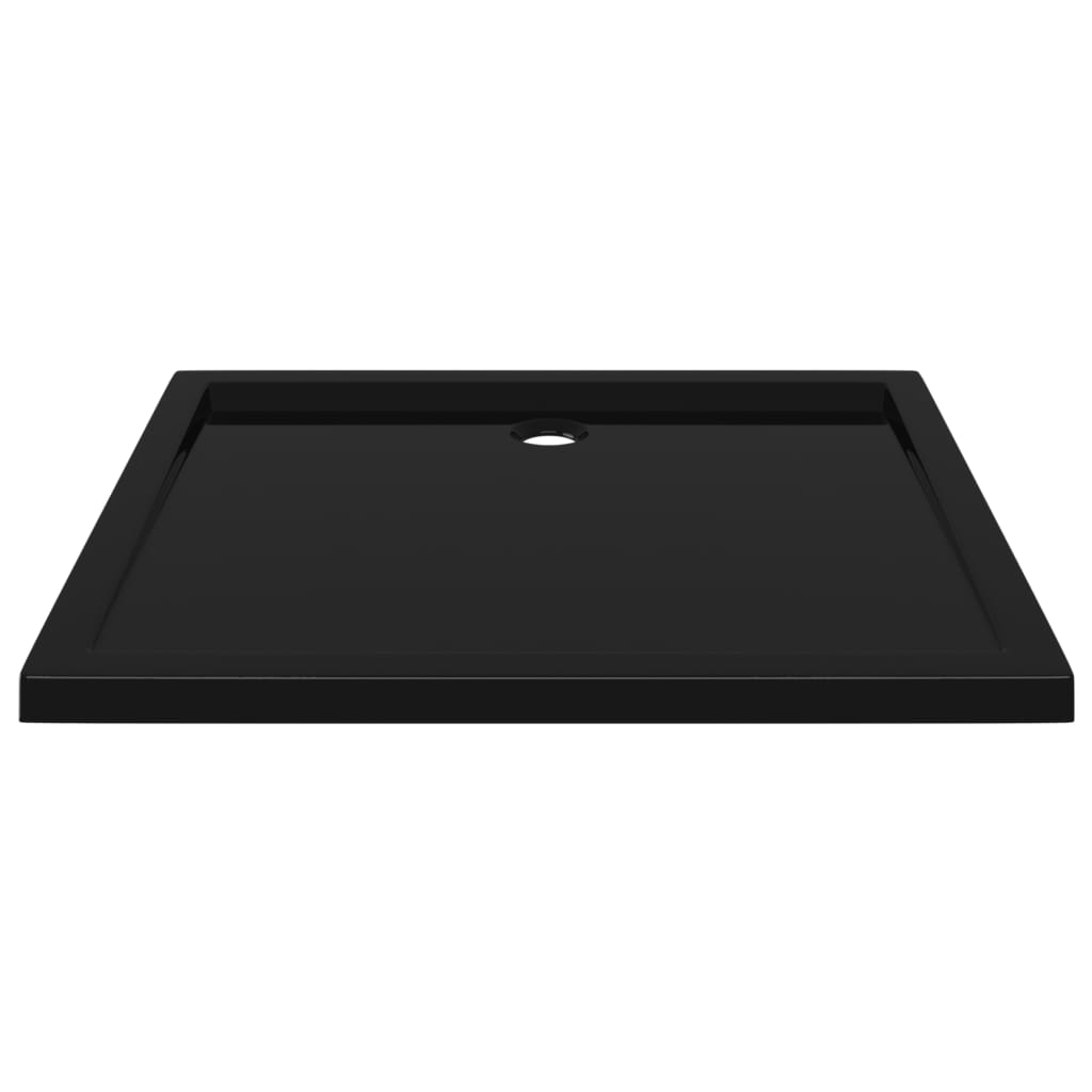 Piatto Doccia in ABS Rettangolare Nero 80x90 cm 148917