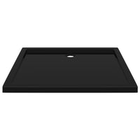 Piatto Doccia in ABS Rettangolare Nero 80x90 cm 148917