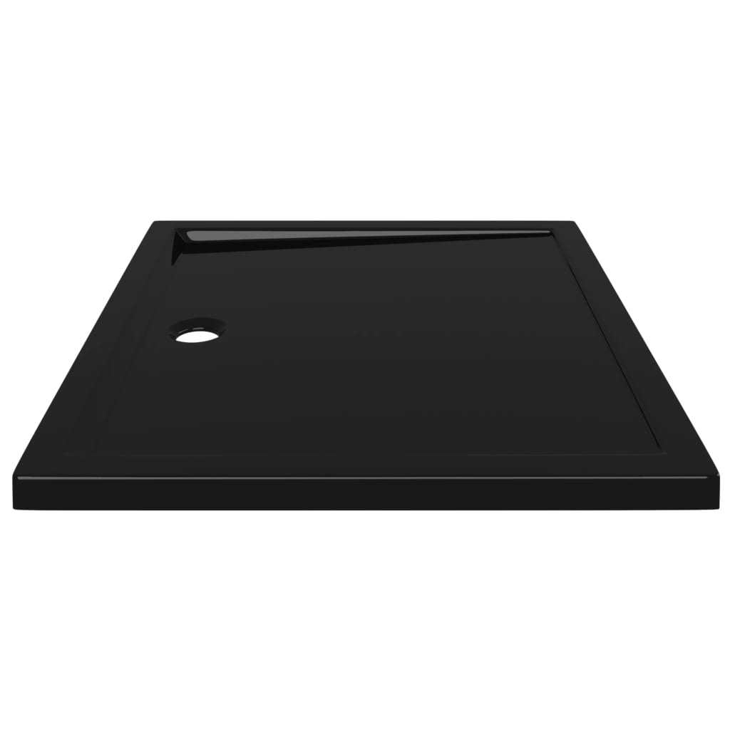 Piatto Doccia in ABS Rettangolare Nero 80x90 cm 148917