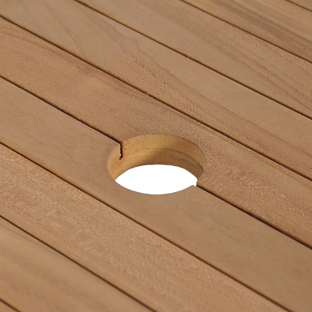 Armadietto da Bagno in Legno di Teak con Lavabi in Marmo Crema 3058167