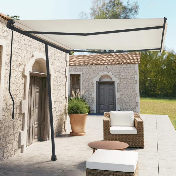 Set Pali per Tenda da Sole Antracite 300x245 cm Ferro 315096