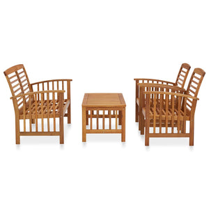 Set Divani da Giardino 4 pz in Legno Massello di Acacia cod mxl 43051