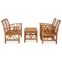 Set Divani da Giardino 4 pz in Legno Massello di Acacia cod mxl 35850