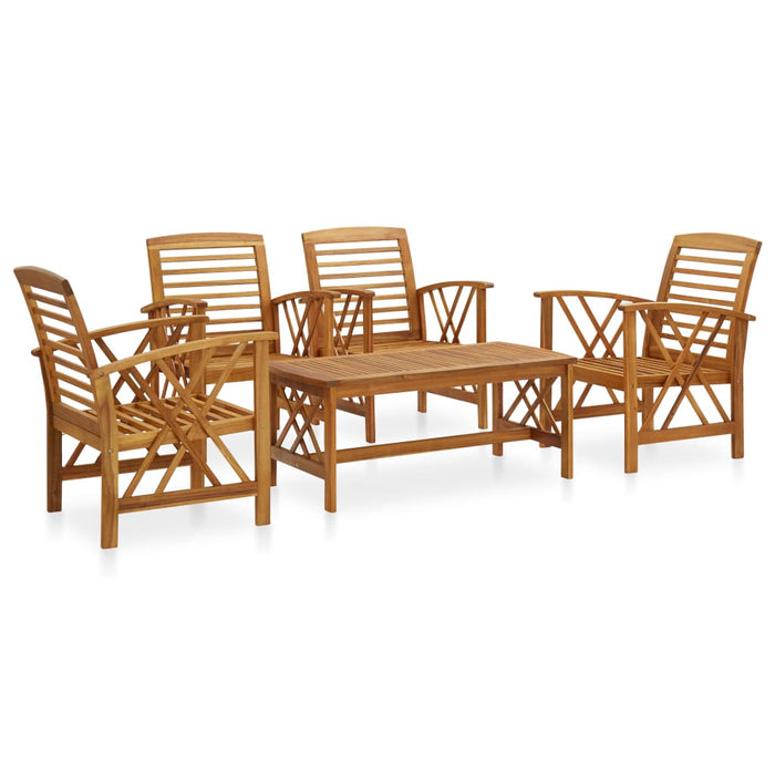 Set Divani da Giardino 5 pz in Massello di Acacia cod mxl 54258