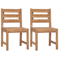 Sedie da Giardino 2 pz in Legno Massello di Teak 315614