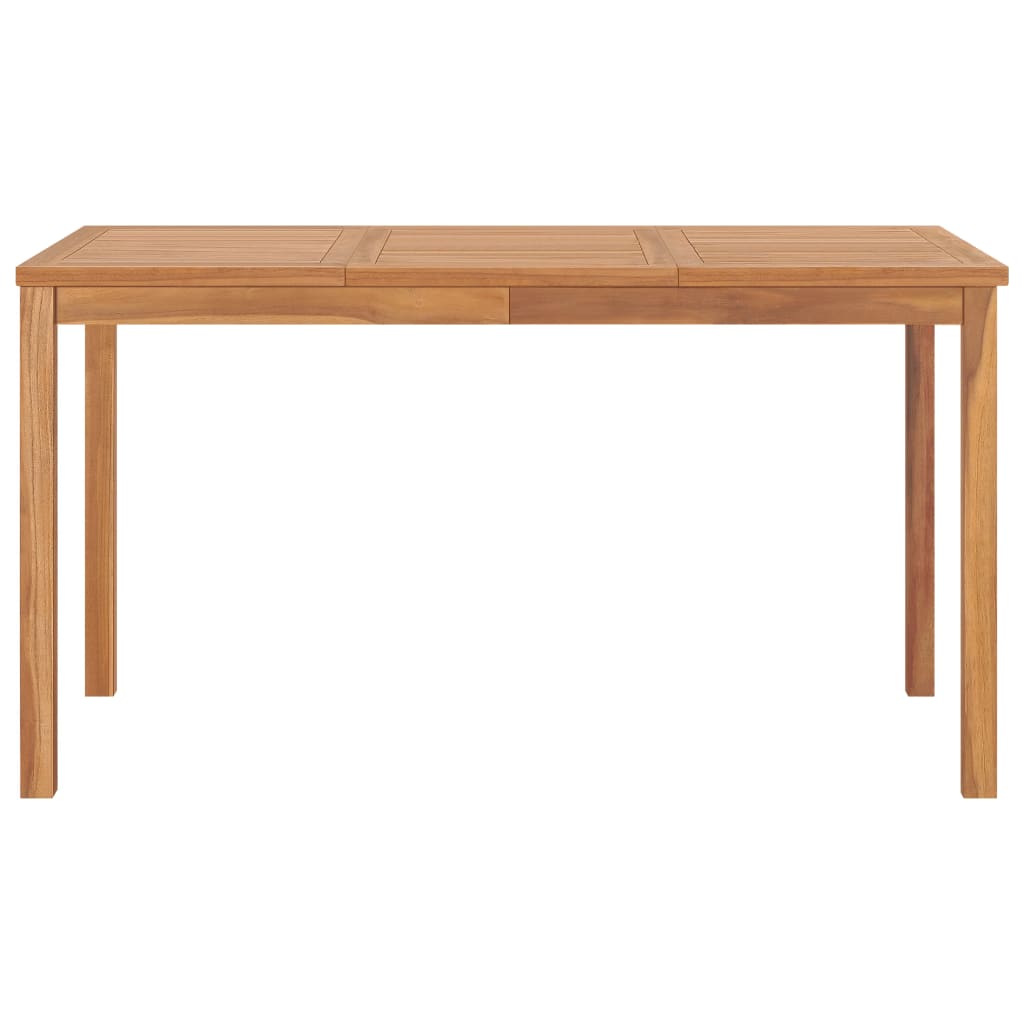 Tavolo da Pranzo da Giardino 140x80x77 cm in Massello di Teak cod mxl 53625