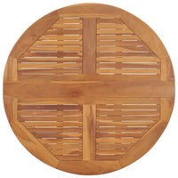 Tavolo da Giardino Pieghevole Ø90x75 cm in Massello di Teak 315446