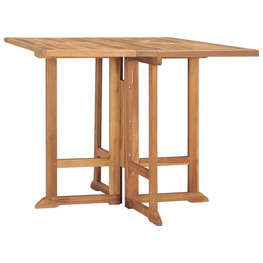 Tavolo da Giardino Pieghevole 90x90x75 cm in Massello di Teak cod mxl 34255