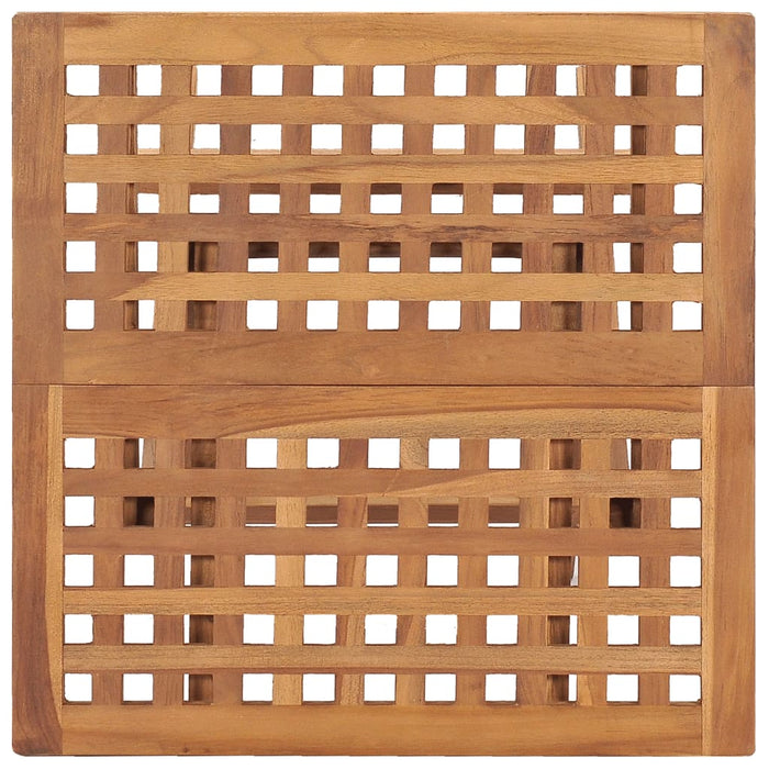 Tavolo da Giardino Pieghevole 50x50x50 cm in Massello di Teak 315454