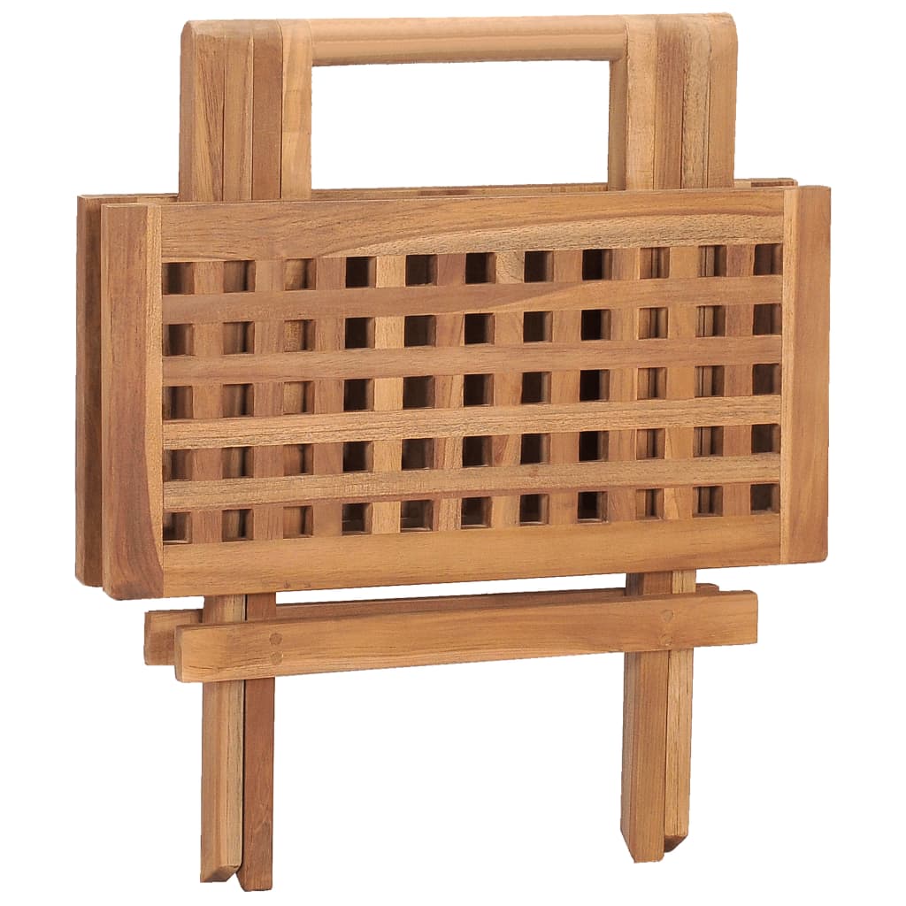 Tavolo da Giardino Pieghevole 50x50x50 cm in Massello di Teak 315454