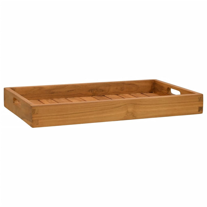 Vassoio da Portata 60x35 cm in Legno Massello di Teak 315456