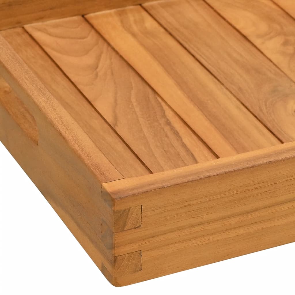 Vassoio da Portata 60x35 cm in Legno Massello di Teak 315456