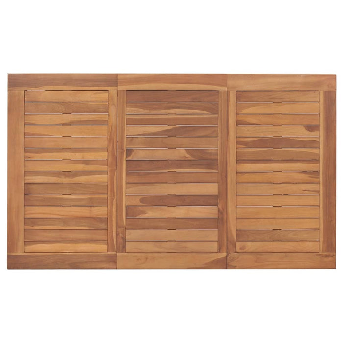 Tavolo da Pranzo da Giardino 150x90x75 cm in Massello di Teak 315465