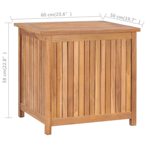 Baule da Giardino 60x50x58 cm in Legno Massello di Teak cod mxl 76568